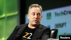 2016年9月13日，Zenefits公司首席執行官大衛·薩克斯（David Sacks）在美國加利福尼亞州三藩市的一個科技活動上發言。