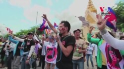 អ្នកគាំទ្រ​និង​សកម្មជន​សិទ្ធិ​មនុស្ស​ផ្តុំគ្នា និងរាំនៅ​មុខ​រដ្ឋសភា​ជាតិ ជា​ការប្រឆាំង​នឹង​ការអនុម័ត​ច្បាប់​អង្គការ