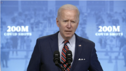 Predsednik Džo Bajden govori o kampanji vakcinacije protiv Kovida-19 u Vašingtonu, 21. aprila 2021. 