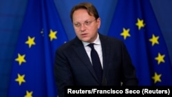 Oliver Varhelji, komesar za susedsku politiku i proširenje Eu (Foto: Reuters/Francisco Seco)
