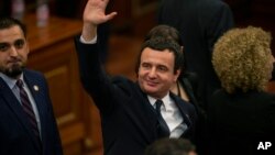 Novoizabrani premijer Kosova Aljbin Kurti u Skupštini Kosova