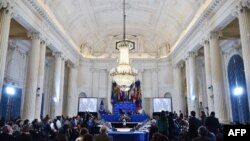 Vista general de la Asamblea General 48 de la OEA, en la sede de la organización, en Washington, el 5 de junio de 2018.