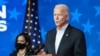 Le candidat démocrate à la présidentielle américaine Joe Biden et la vice-présidence Kamala Harris à Wilmington, le 5 novembre 2020.