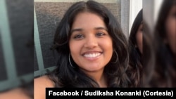 La estudiante de la Universidad de Pittsburgh, Sudiksha Konanki, de 20 años, fue vista por última vez en la madrugada del 6 de marzo entrando a la playa del hotel de Punta Cana, en República Dominicana, en el que se hospedaba con sus amigos.