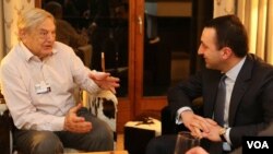 საქართველოს პრემიერი დავოსში ფილანტროპ ჯორჯ სოროსს შეხვდა