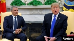 Los presidentes de EE.UU. y Colombia, Donald Trump e Iván Duque, se han reunido en tres ocasiones previamente. La reunión del lunes 2 de marzo de 2020 en Washington busca el fortalecimiento de las relaciones entre ambos países.