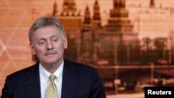 Arhiva - Portparol Kremlja Dmitrij Peskov tokom godišnje konferencije predsjednika Vladimira Putina u Moskvi, Rusija, 19. decemba 2019.