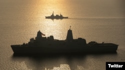 ناوهای یو‌اس‌اس پورتلند و هانیت اسرائیل 