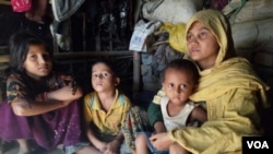 Une famille rohingya a fui la Birmanie pour se réfugier au Bangladesh, le 3 décembre 2016.