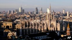 Vue du centre-ville de Milan