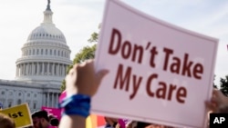 Protest protiv ukidanja Obamakera ispred Kapitola, jun 2017.