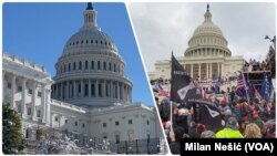 Zdanje Kapitola na godišnjicu nasilnog upada i prije godinu dana tokom protesta pristalica Donalda Trumpa