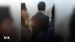 انتشار تصاویری از تحصن حسین رونقی ملکی با لب‌های دوخته و پیش از بازداشت