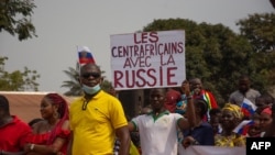 Malgré les exactions de certains mercenaires russes, la population de Bangui est reconnaissante envers Moscou. (AFP)