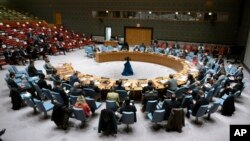 Hitna sednica Saveta bezbednosti Ujedinjenih nacija o situaciji u Ukrajini, 21. februara 2022, na fotografiji koju su objavile UN (Evan Schneider/United Nations via AP).