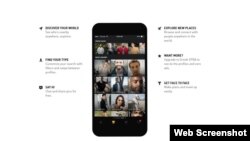 A portion of the Grindr homepage.