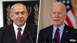 İsrail Başbakanı Binyamin Netanyahu ve ABD Başkanı Joe Biden