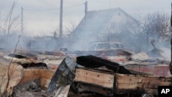 Imwe mu nzu yahitanywe n'ibisasu vy'Uburusiya 