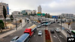 2024年4月14日，以色列耶路撒冷的街景。