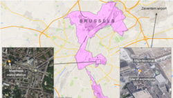 مکان های حملات تروریستی در بروکسل