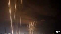 จรวดที่ถูกยิงจากกาซาสู่อิสราเอลโดยกลุ่มติดอาวุธปาเลสไตน์ วันที่ 7 ต.ค. 2023