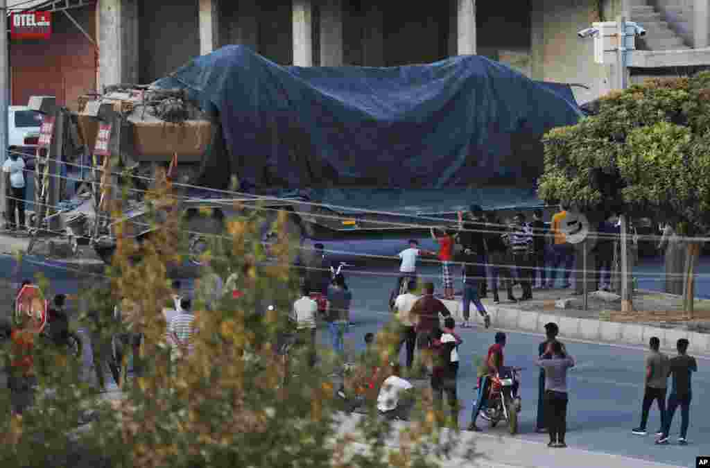 Turkiya-Suriya chegarasi. 9-oktabr, 2019