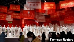 FILE PHOTO: Exhibition on China's fight against the coronavirus disease (COVID-19) outbreak in Wuhan