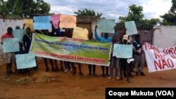 Manifestantes pedem transparência nas eleições em Angola, Cacuaco