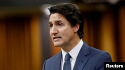 FILE: Perdana Menteri Kanada Justin Trudeau di House of Commons, Parliament Hill di Ottawa, Ontario, Kanada 3 Oktober 2023. (REUTERS/Blair Gable)