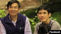 អតីតអ្នកសារព័ត៌មានវិទ្យុអាស៊ីសេរីពីររូប ដែល​ត្រូវបាន​អាជ្ញាធរ​ឃាត់ខ្លួន​ (រូបថត​ទាញ​ពី​ទំព័រ​ហ្វេសប៊ុក COMFREL) 