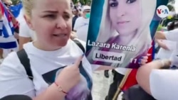 "Pido la libertad de mi hermana, que no cometió ningún delito. Solo salió a protestar"