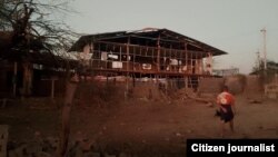 မြင်းခြံခရိုင် နွားထိုးကြီးမြို့နယ်ထဲက လက်ဝဲရွာကို စစ်ကောင်စီလေကြောင်းတိုက်ခိုက်ခဲ့အပြီးမြင်ကွင်း (ဇန်နဝါရီ ၂၄၊ ၂၀၂၅)