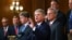 Rep. Michael McCaul, R-Texas, ranking member of the House Foreign Affairs Committee, center, speaks on the close of the war in Afghanistan, at the Capitol in Washington, Aug. 31, 2021. 