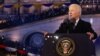 El presidente de EEUU, Joe Biden, pronuncia un discurso en Varsovia, Polonia, para marcar el primer aniversario de la invasión rusa a Ucrania, el 21 de febrero de 2023. 