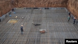 زیربنای یک مدرسه زیرزمینی مستحکم در خارکف، اوکراین 