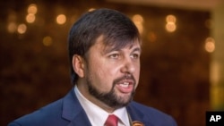 Denis Pushilin ukuriye umutwe wa DPR uharanira ubwigenge bw’agace ka Donetsk kari mu burasirazuba bwa Ukraine 