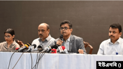 জাতিসংঘ মহাসচিবের বাংলাদেশ সফরের আগে ঢাকার ফরেন সার্ভিস একাডেমিতে এক সংবাদ সম্মেলন