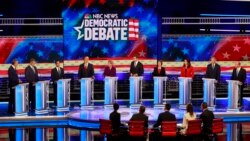 ကန်ဒီမိုကရက်ပါတီ သမ္မတလောင်း စကားစစ်ထိုးပွဲစတင်