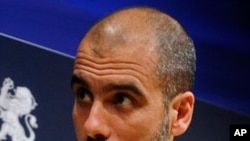 L'entraîneur espagnol de Manchester City Pep Guardiola, 23 mai 2010.