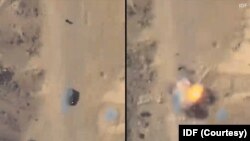 Момент ликвидации Кассаба на видео, опубликованном ЦАХАЛ (кадры до и в момент взрыва, с разницей в 1 секунду)