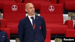 ARCHIVO: El presidente de la Federación española de Fútbol, Luis Rubiales, en una foto de 2022.