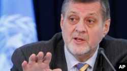 FILE - Jan Kubis, the U.N. Secretary-General's special representative to Afghanistan (2012 photo)