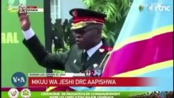 Rais wa DRC Tshisekedi amuapisha kiongozi wa kijeshi