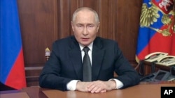 Ռուսաստանի նախագահը Վլադիմիր Պուտինը խոսում է Ուկրաինային միջին հեռահարության բալիստիկ հրթիռով հարվածելու մասին։ Մոսկվա, նոյեմբերի 21, 2024թ․։