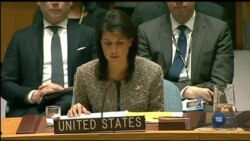 Ніккі Гейлі закликала країни світу розірвати дипломатичні відносини з КНДР після останнього запуску Пхеньяном ракети. Відео