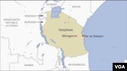 Ramani ikionyesha eneo la Kenya na Tanzania