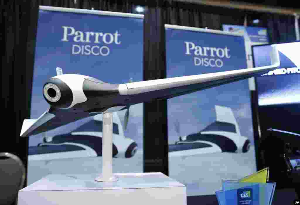 The Sphero BB-8 remote controlled droid is on display at CES Unveiled, a media preview event for CES International, Jan. 4, 2016, in Las Vegas. The robot is controlled by an app for a mobile device.