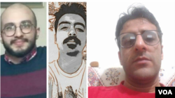  فرید لطف آبادی(سمت راست)، رهام یگانه(وسط) و هیراد پیربداقی از فعالان دانشجویی و کارگری مقابل دادگاه انقلاب بازداشت شدند.