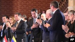 El Grupo de Lima ratificó el lunes 25 de febrero de 2019 el apoyo al presidente encargado de Venezuela, Juan Guaidó, en el camino hacia el restablecimiento de la democracia en la nación sudamericana.