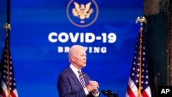 President-elect Joe Biden speaks at The Queen theater, in Wilmington, Del., Dec. 29, 2020.
